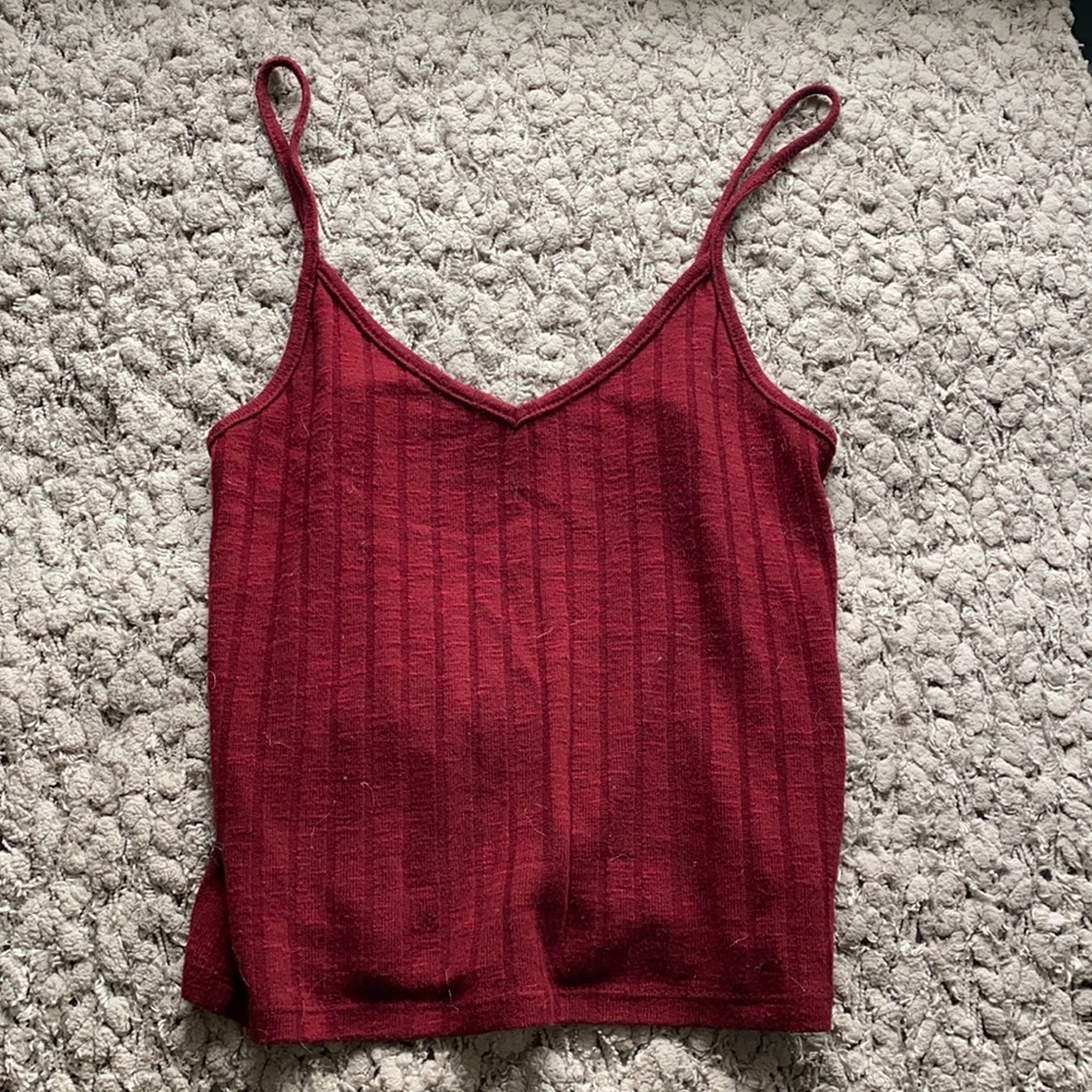 2/$15 🔥 Red Cropped Tank Top